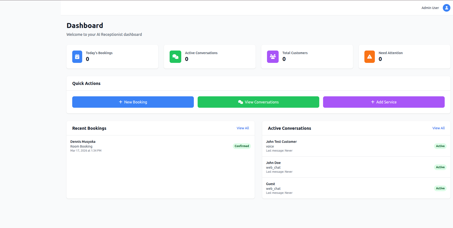 Receptionist AI